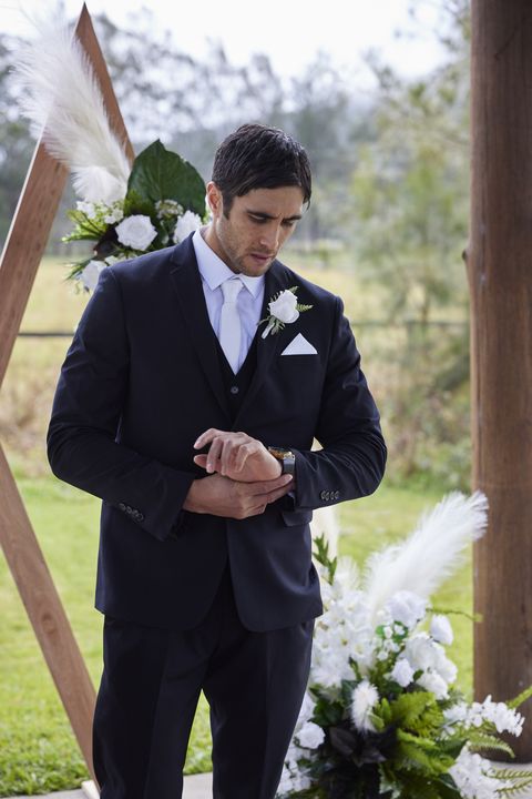 tane parata on his wedding day in home and away