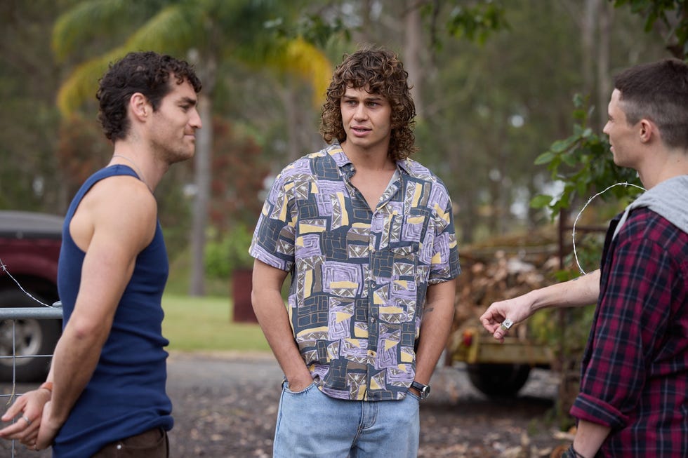 sonny baldwin, theo poulos and gage reynolds in home and away