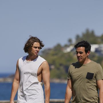 theo poulos and justin morgan in home and away