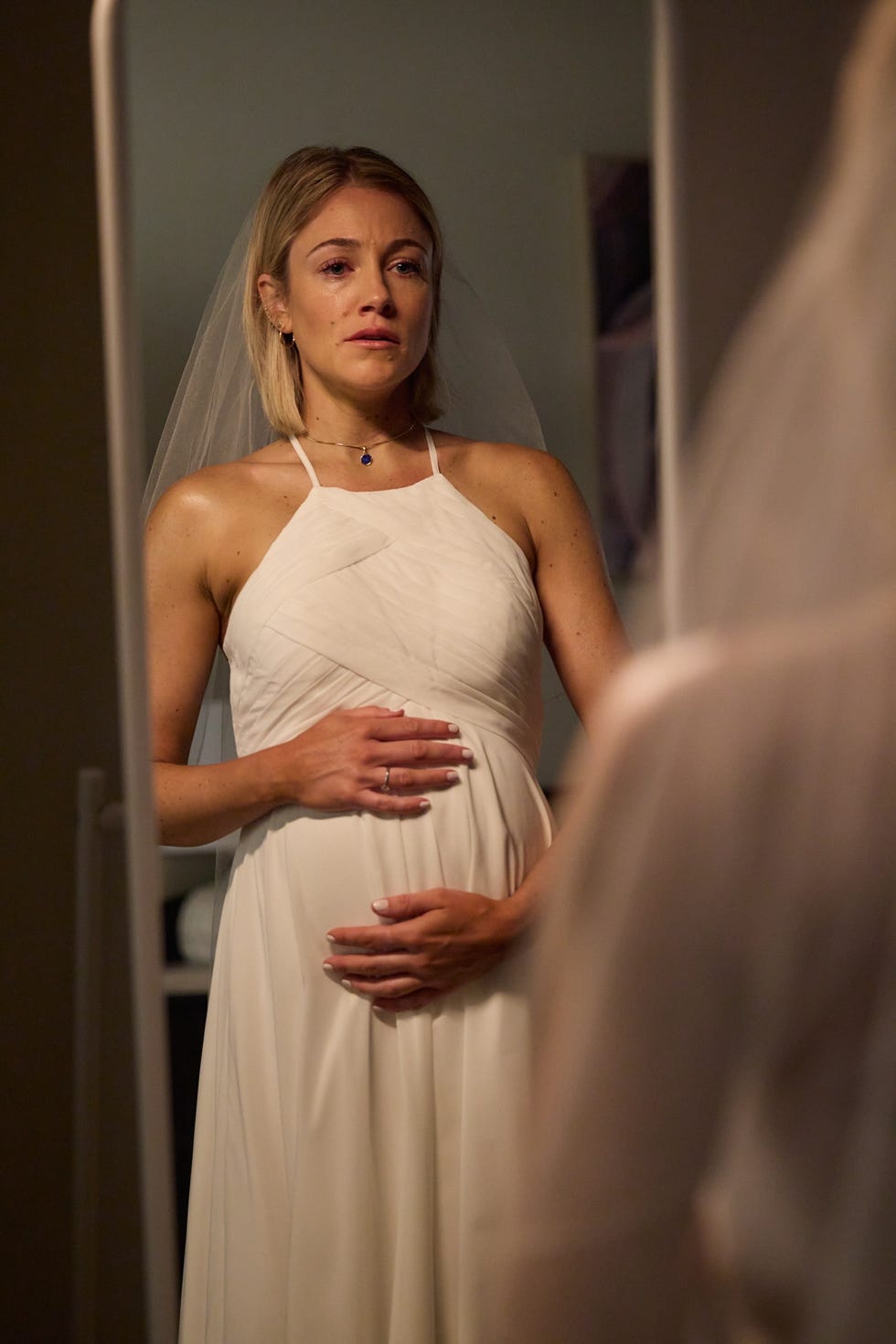 harper matheson in her wedding dress in home and away