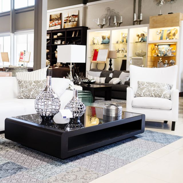 Home decor store displaying elegant furniture and accessories