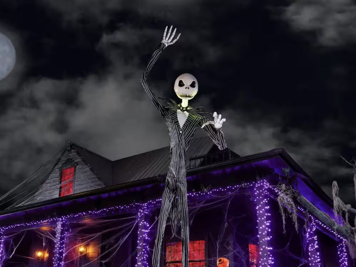 The Home Depot Skeleton of 2023 Is A 13-Foot Jack Skellington
