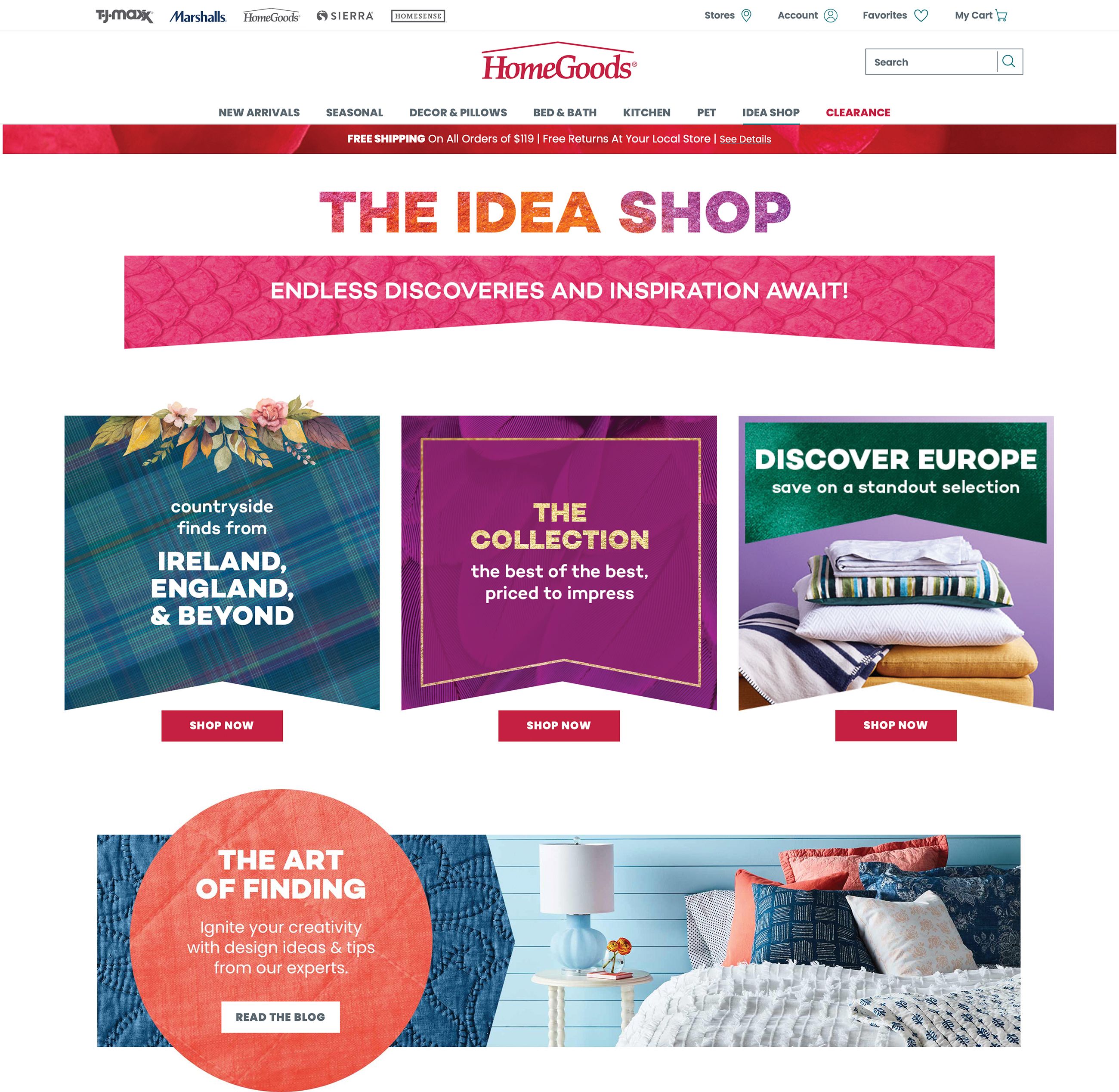 HomeGoods launches online store just in time for the holidays