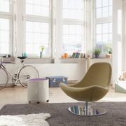 Home interior with bicycle and chair