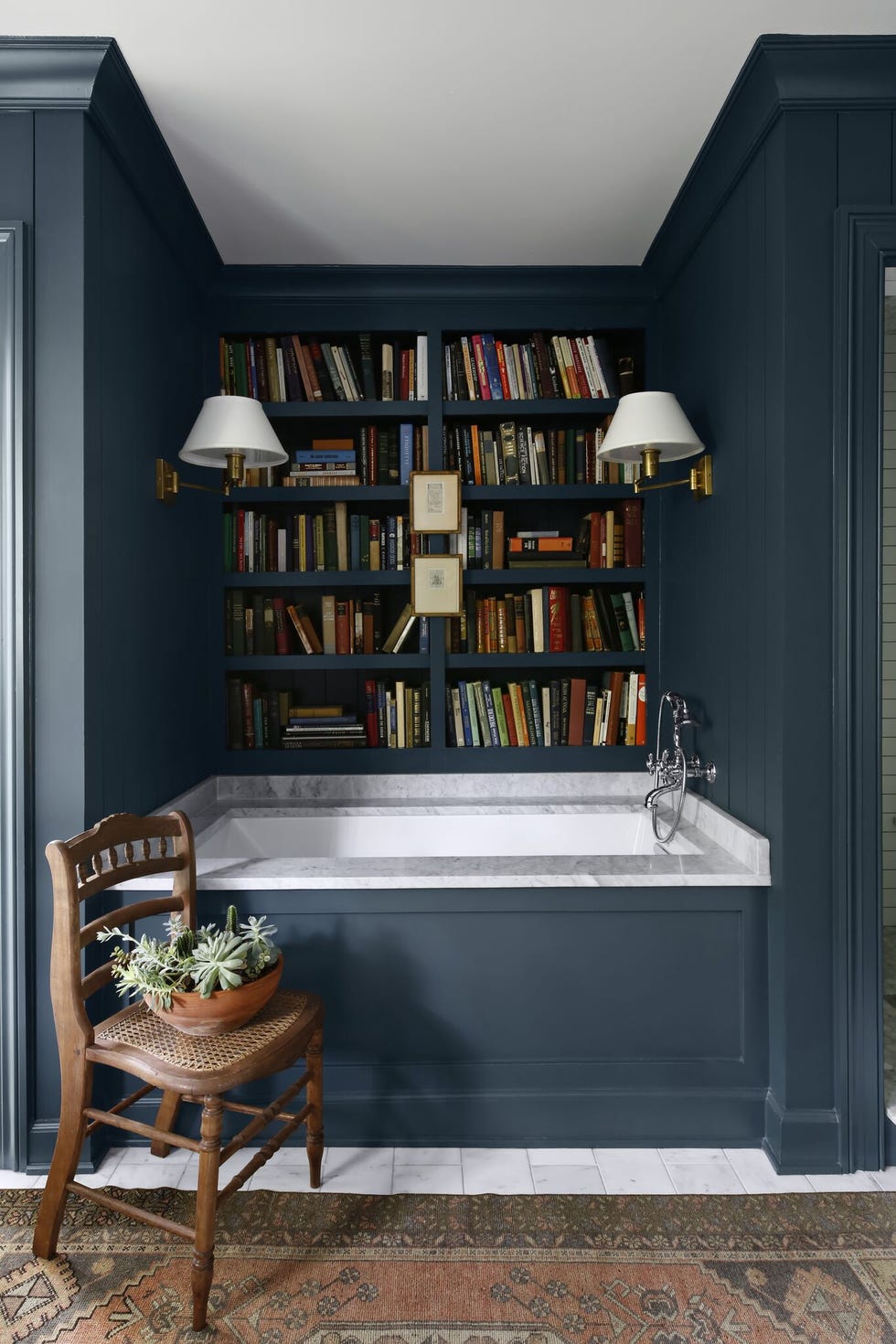 tub home library ideas