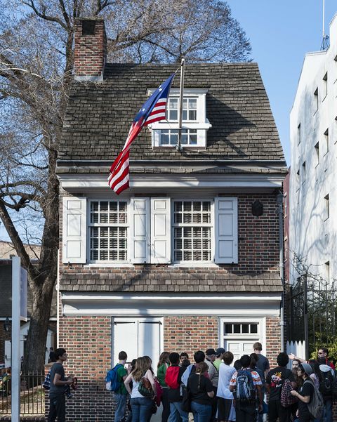 home of betsy ross, maker of the first american flag, betsy