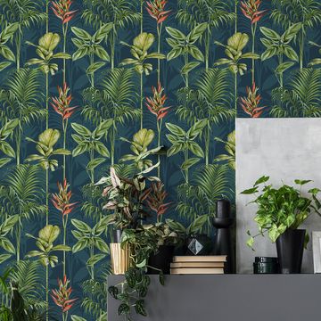homebase wallpaper, new wallpaper range from the house beautiful collection at homebase