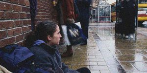 homeless woman uk street