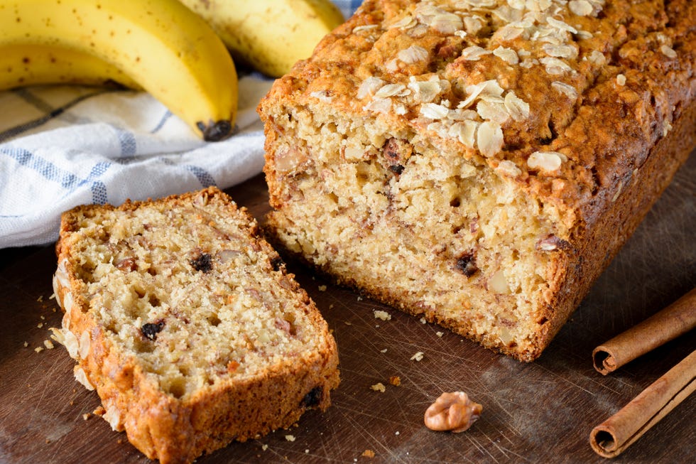 homemade banana bread loaf
