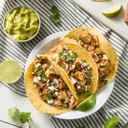 Homemade Chicken Tacos With Onion