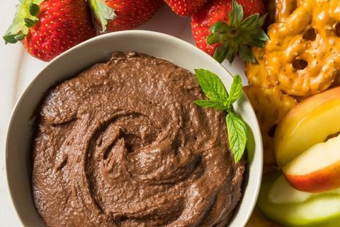 Homemade Chocolate Dessert Hummus Dip