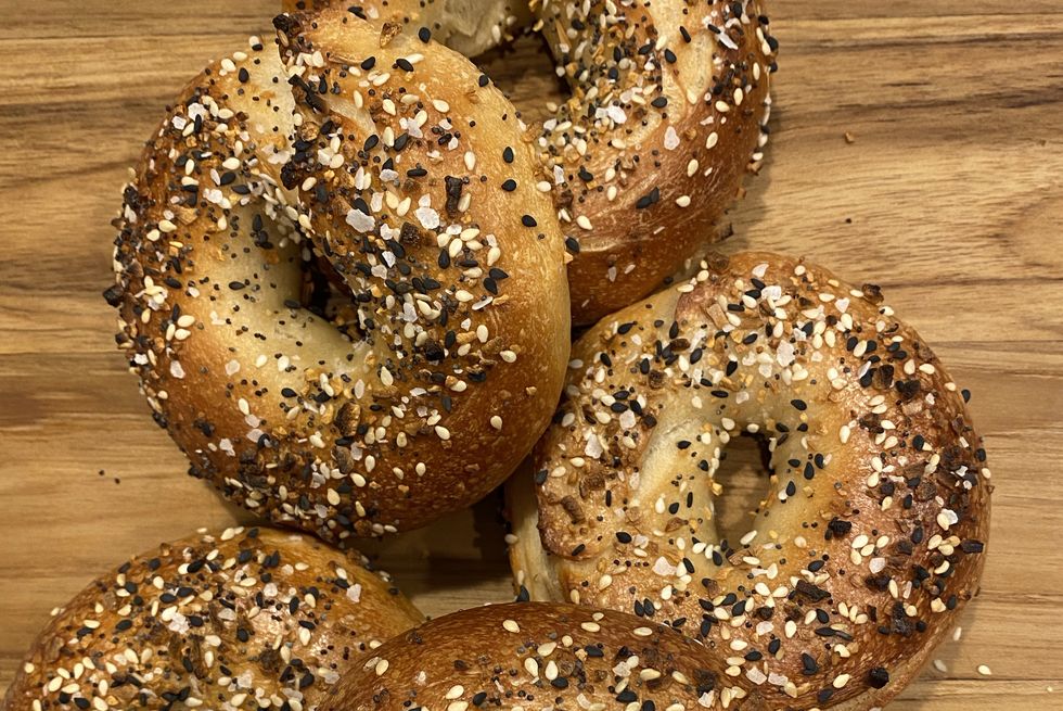 high protein bagels for post run snack