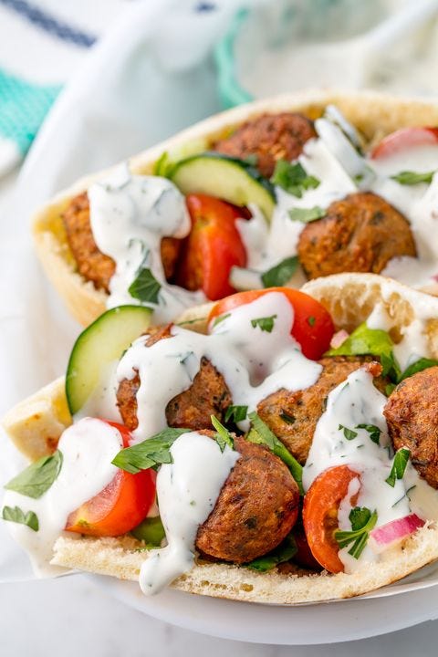 dish, food, cuisine, ingredient, vegetarian food, falafel, gyro, flatbread, produce, finger food,