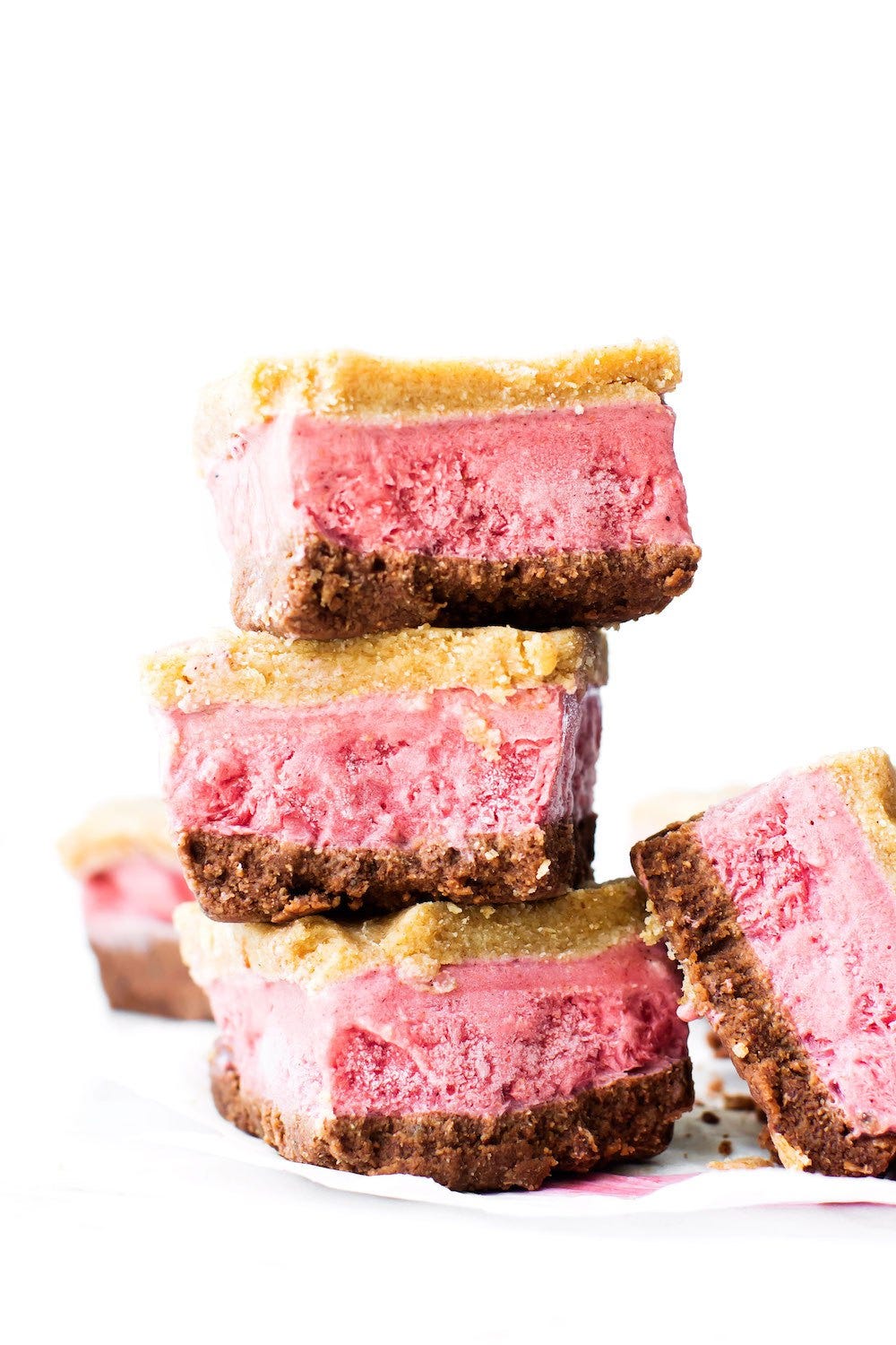 homemade ice cream sandwiches neapolitan
