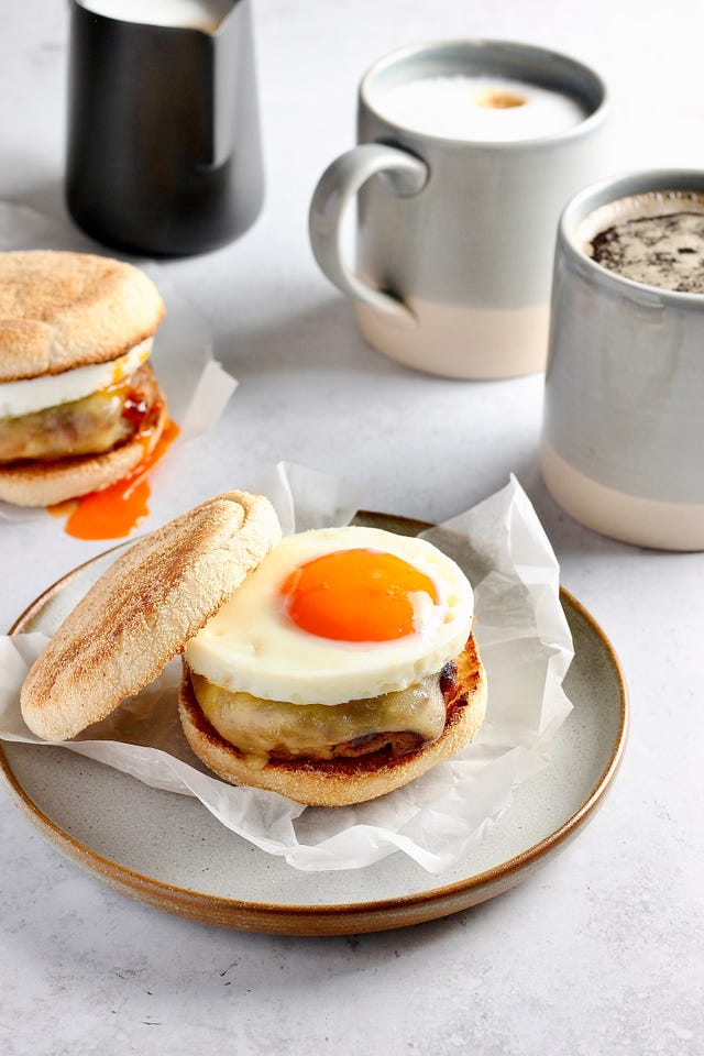 Sausage & Egg McMuffin Style Breakfast Sandwich - Chef Sous Chef