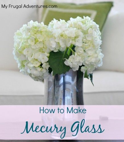 homemade mercury glass vase diy wedding centerpieces