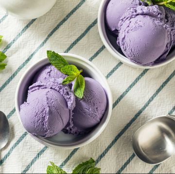 homemade purple japanese ube ice cream