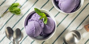 homemade purple japanese ube ice cream