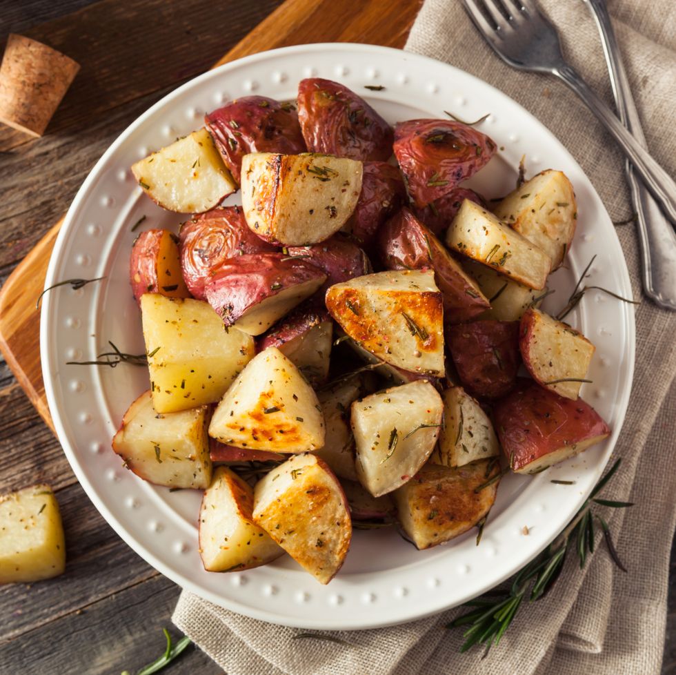 homemade roasted herb red potatoes