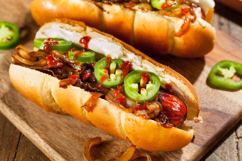 homemade seattle style hot dog
