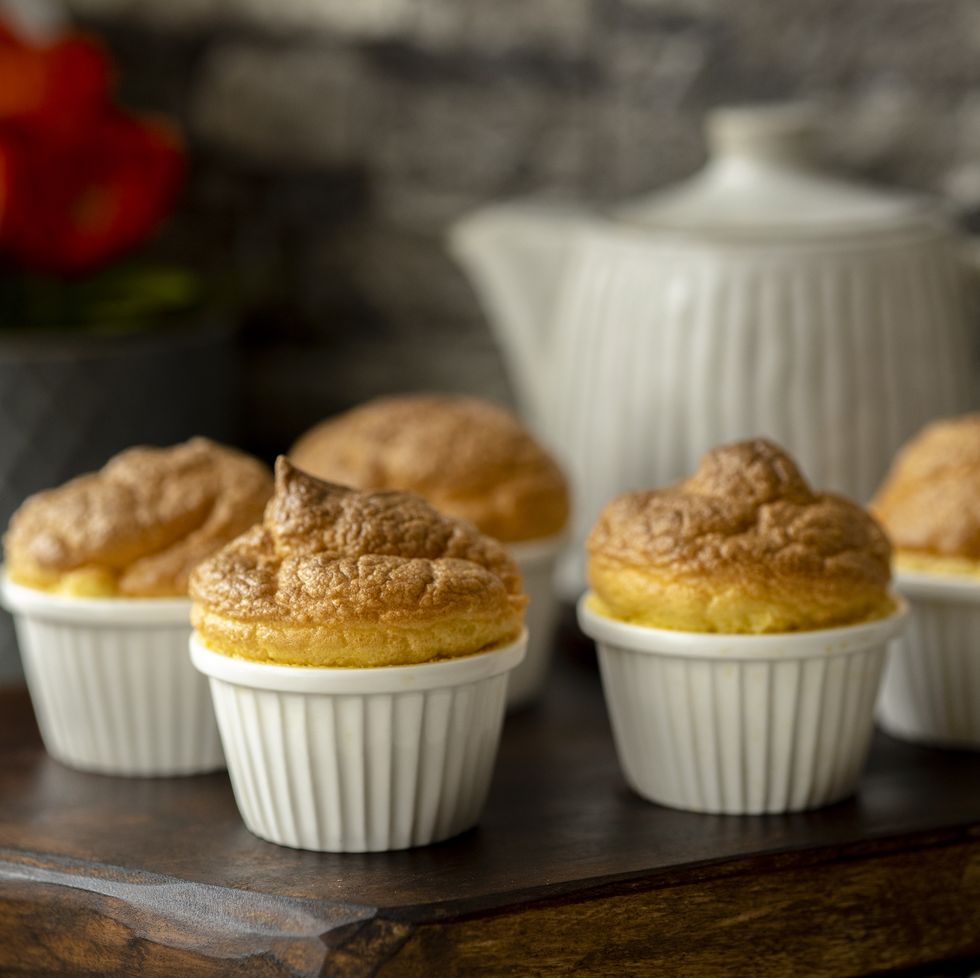 homemade souffle and afternoon tea