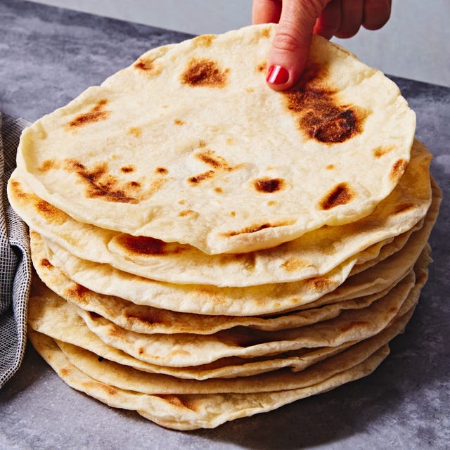 Homemade Tortillas homemade tortillas in a stack