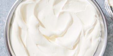 homemade whipped cream in a bowl