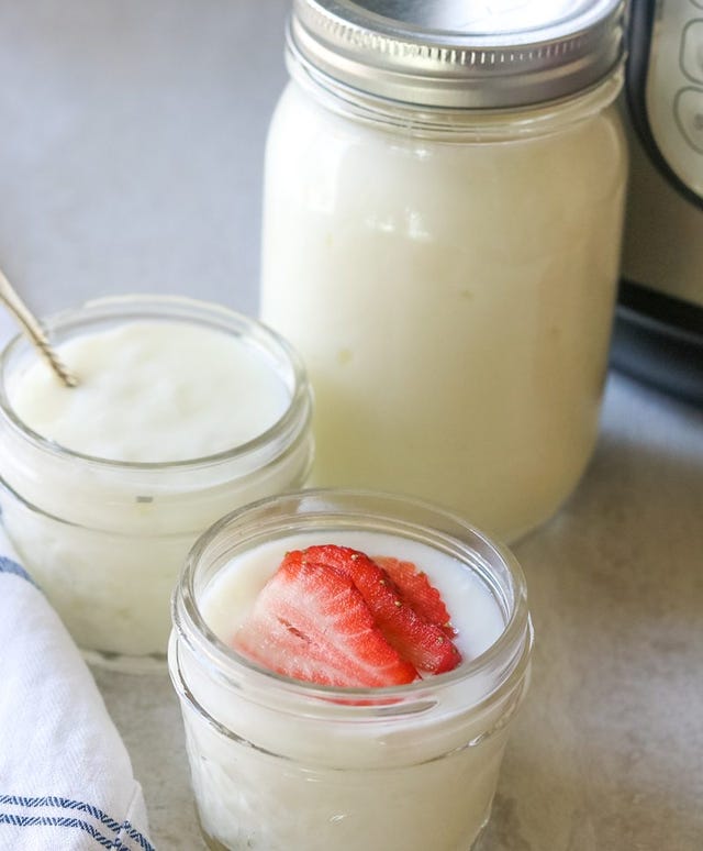 Instant Pot Greek Yogurt (Thick and Creamy) - This Old Gal