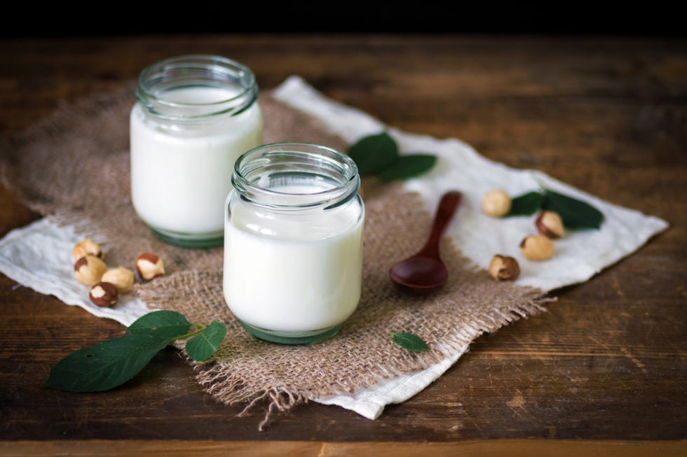 two jars of yogurt