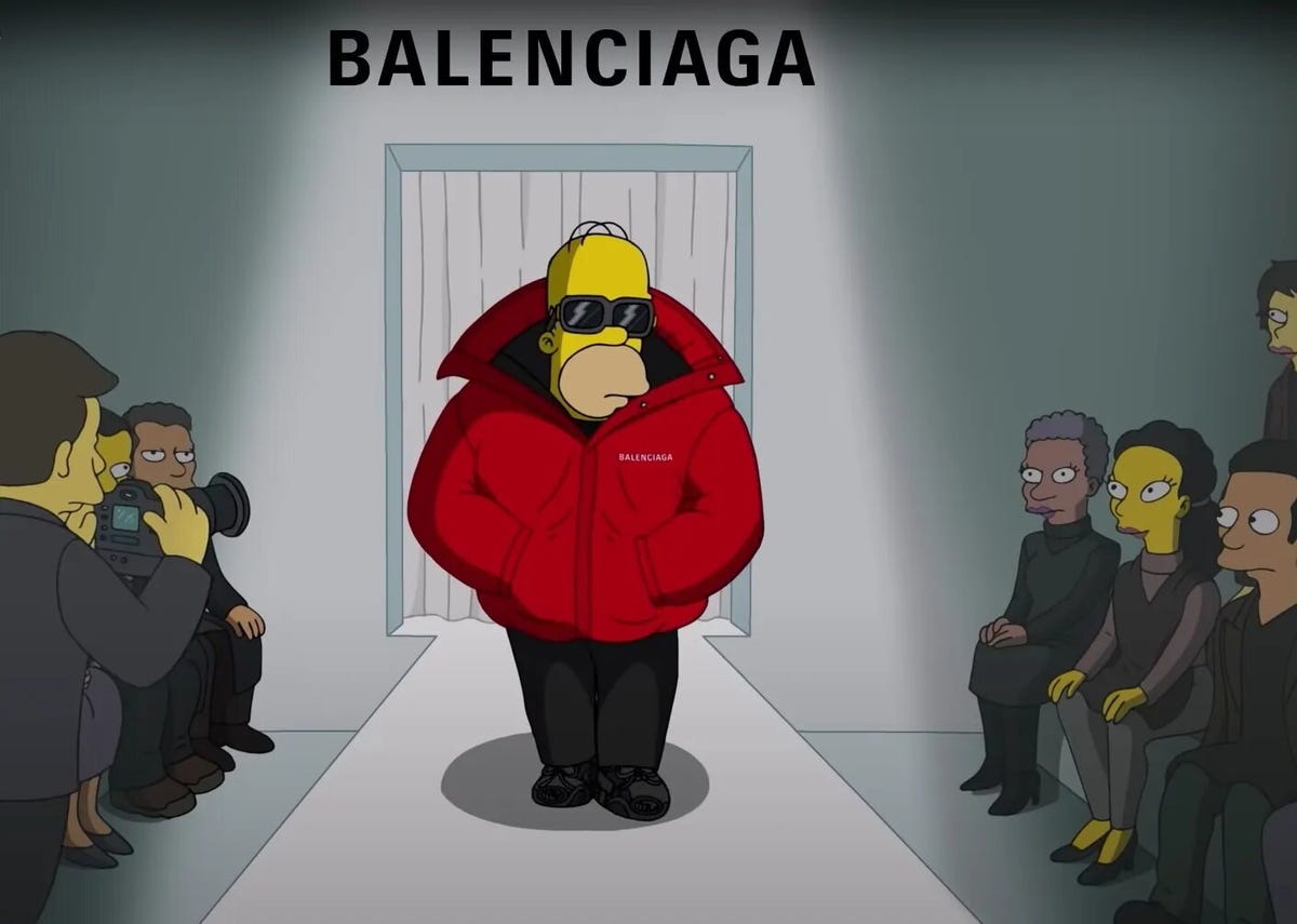 Los Simpson desfilan para Balenciaga en un capítulo viral