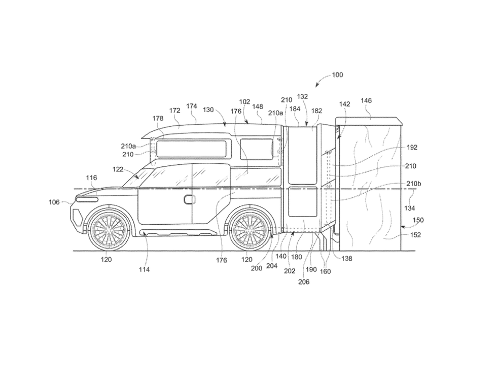 honda camper patent drawing