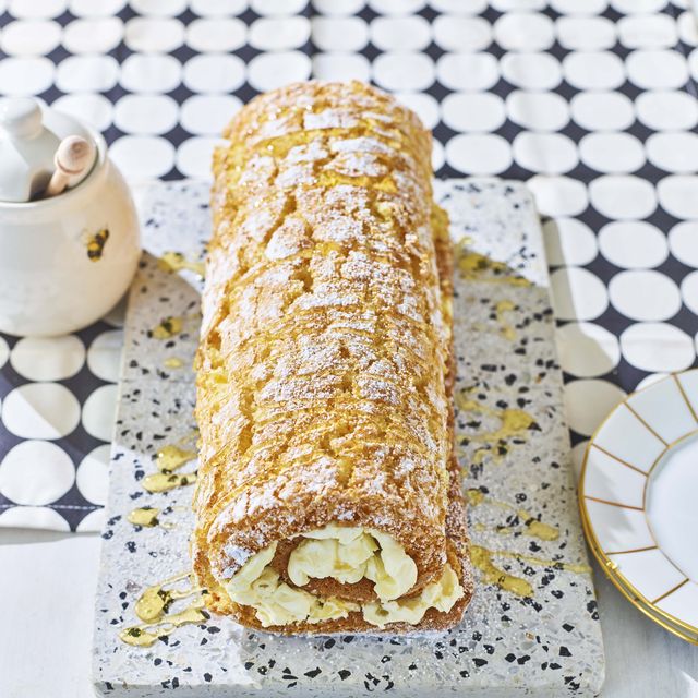 honey and ginger roulade