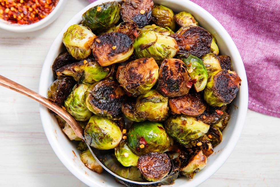 honey balsamic glazed brussels sprouts