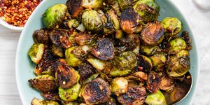 honey balsamic glazed brussels sprouts