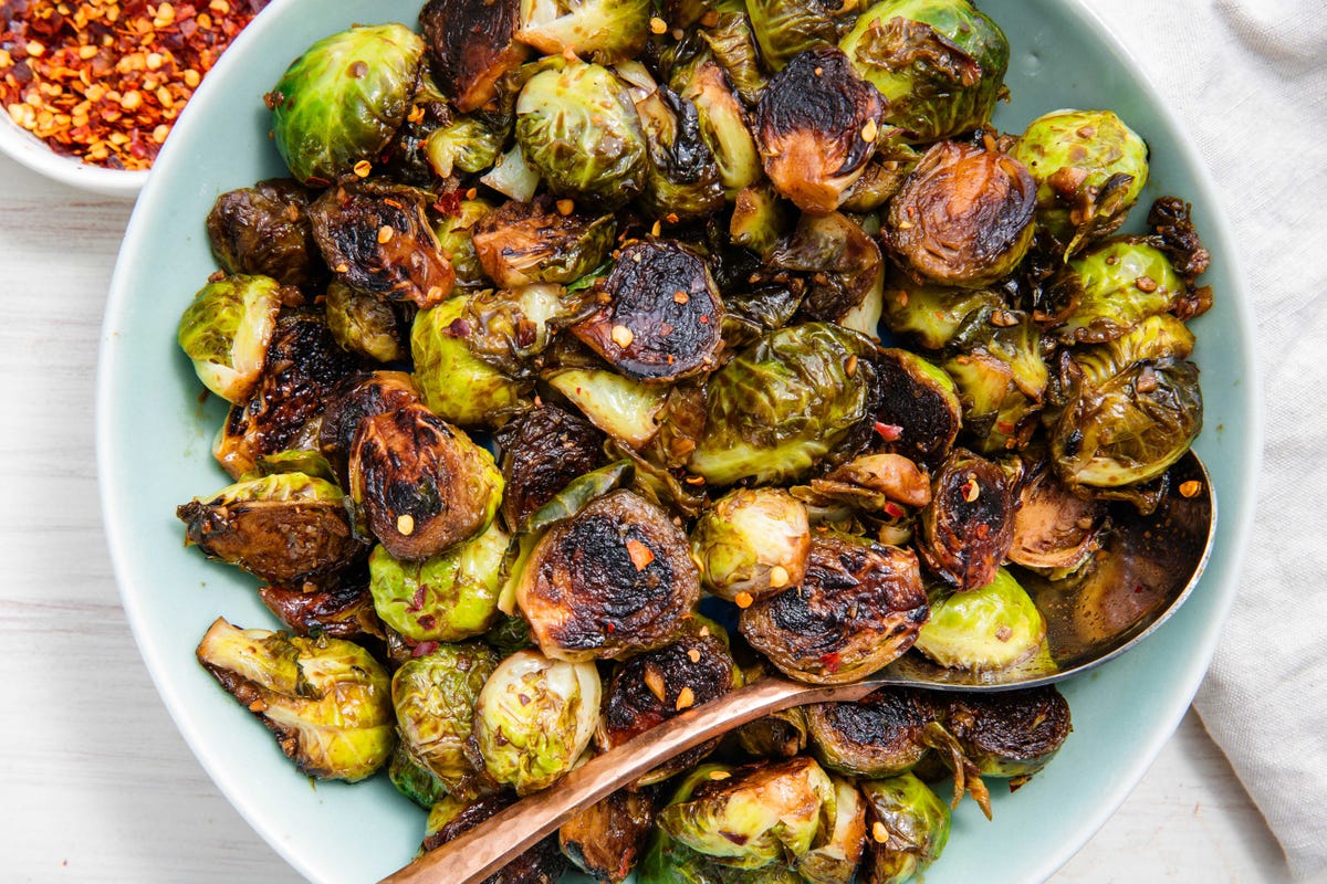 preview for Honey Balsamic Glazed Brussels Sprouts Are Your New Favorite Side Veg