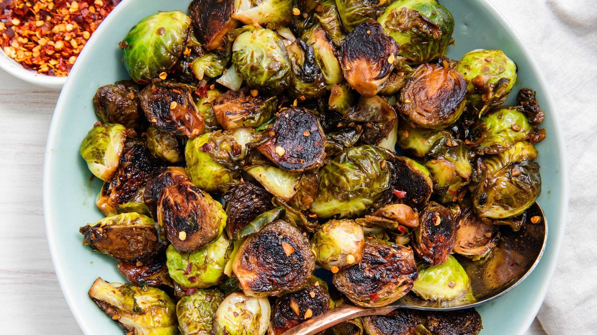 preview for Honey Balsamic Glazed Brussels Sprouts Are Your New Favorite Side Veg