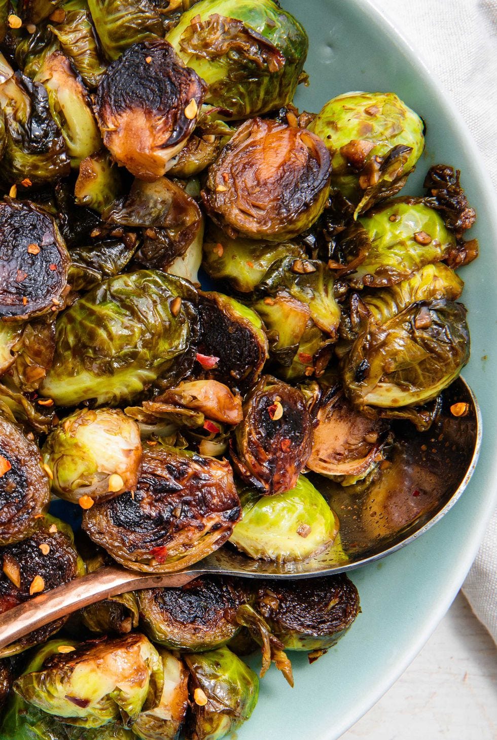honey balsamic glazed brussels sprouts