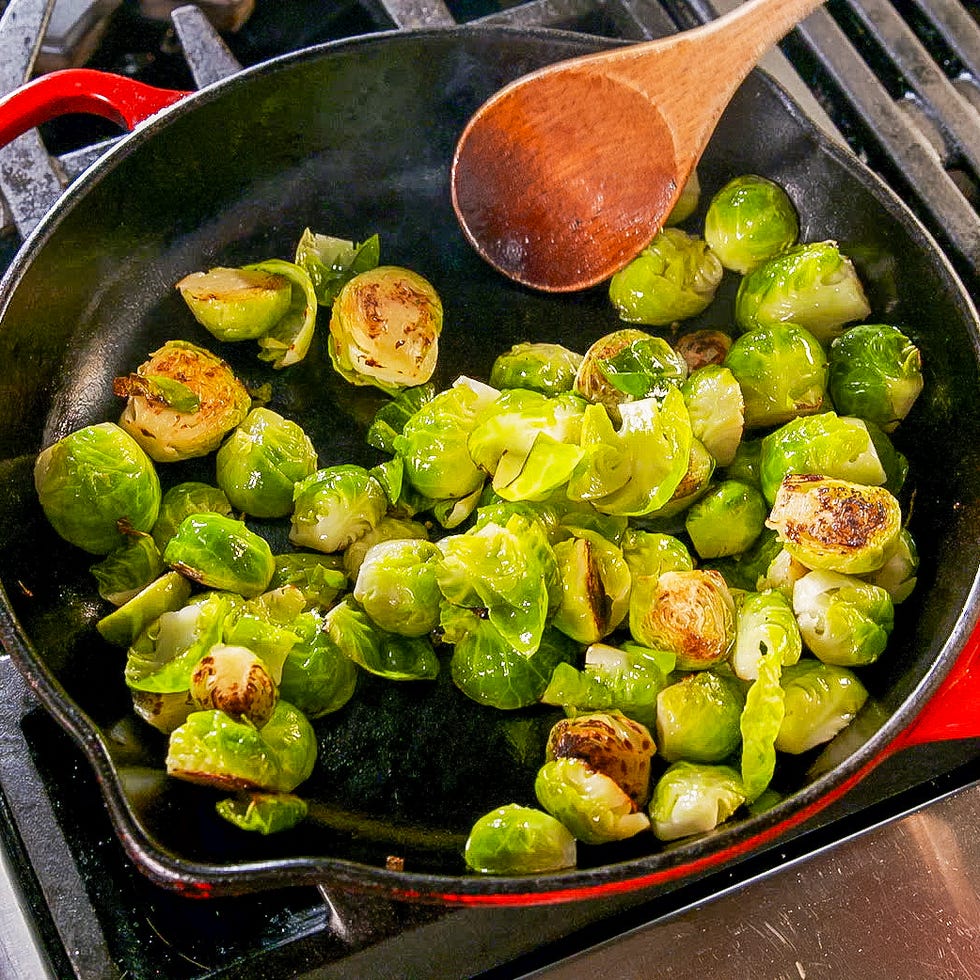honey balsamic glazed brussels sprouts
