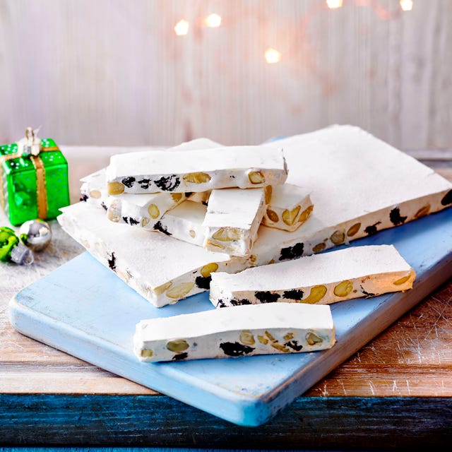 best homemade christmas gifts honey, cherry  almond nougat