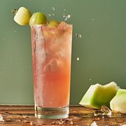 honey deuce cocktail with melon balls