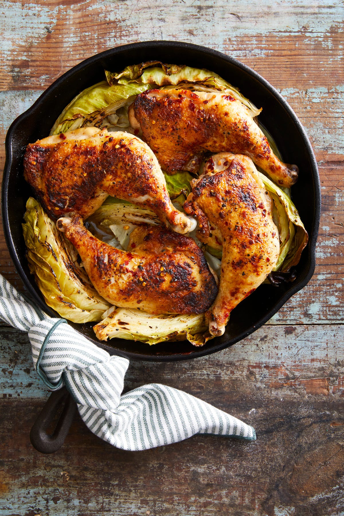 Honey Mustard Roasted Chicken And Cabbage Recipe