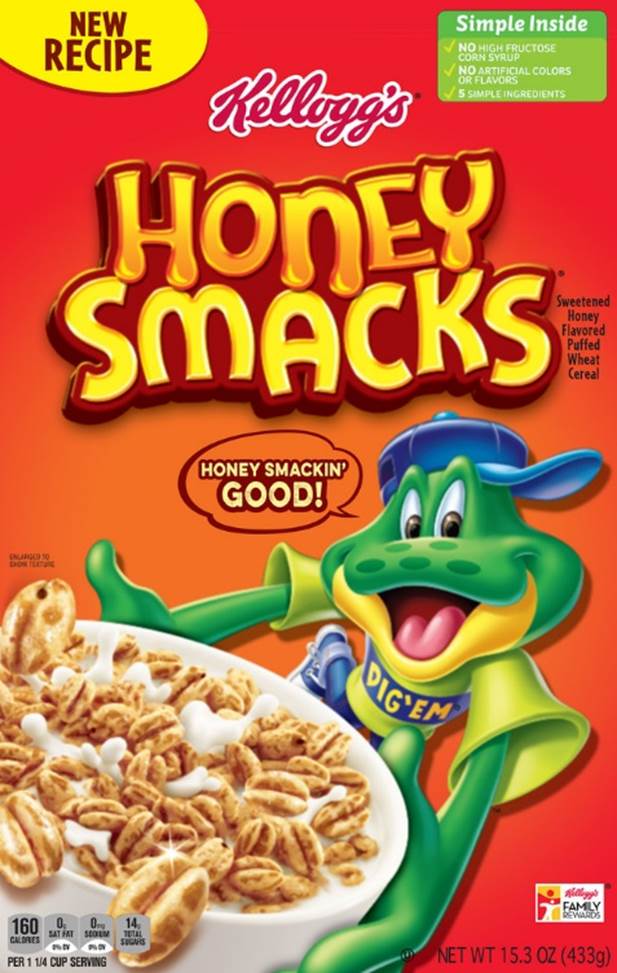 Kellogg's new Honey Smacks cereal