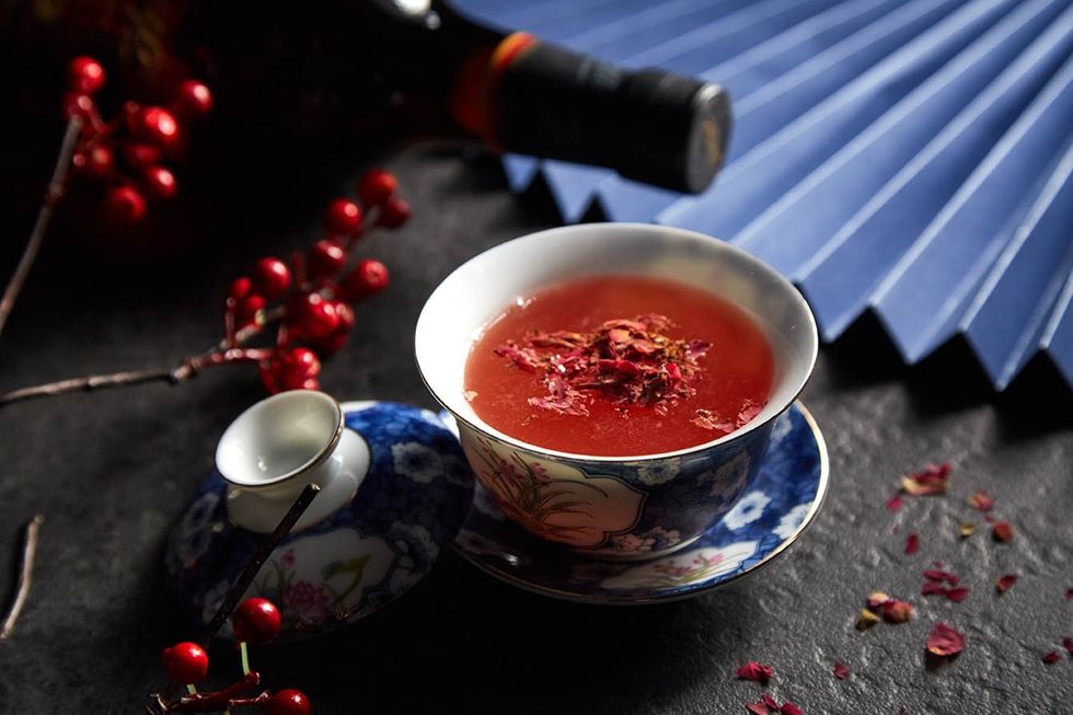 Food, Ingredient, Cuisine, Dish, Chinese herb tea, Soup, Berry, Drink, Tea, Produce, 