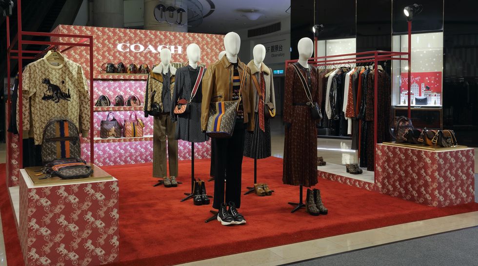 Boutique, Fashion, Display window, Textile, Theatrical property, Costume design, Retail, Display case, Collection, Flooring, 
