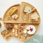 hostess gifts, bud vase and swivel cheeseboard