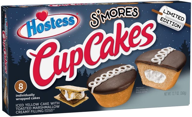 hostess s'mores cupcakes