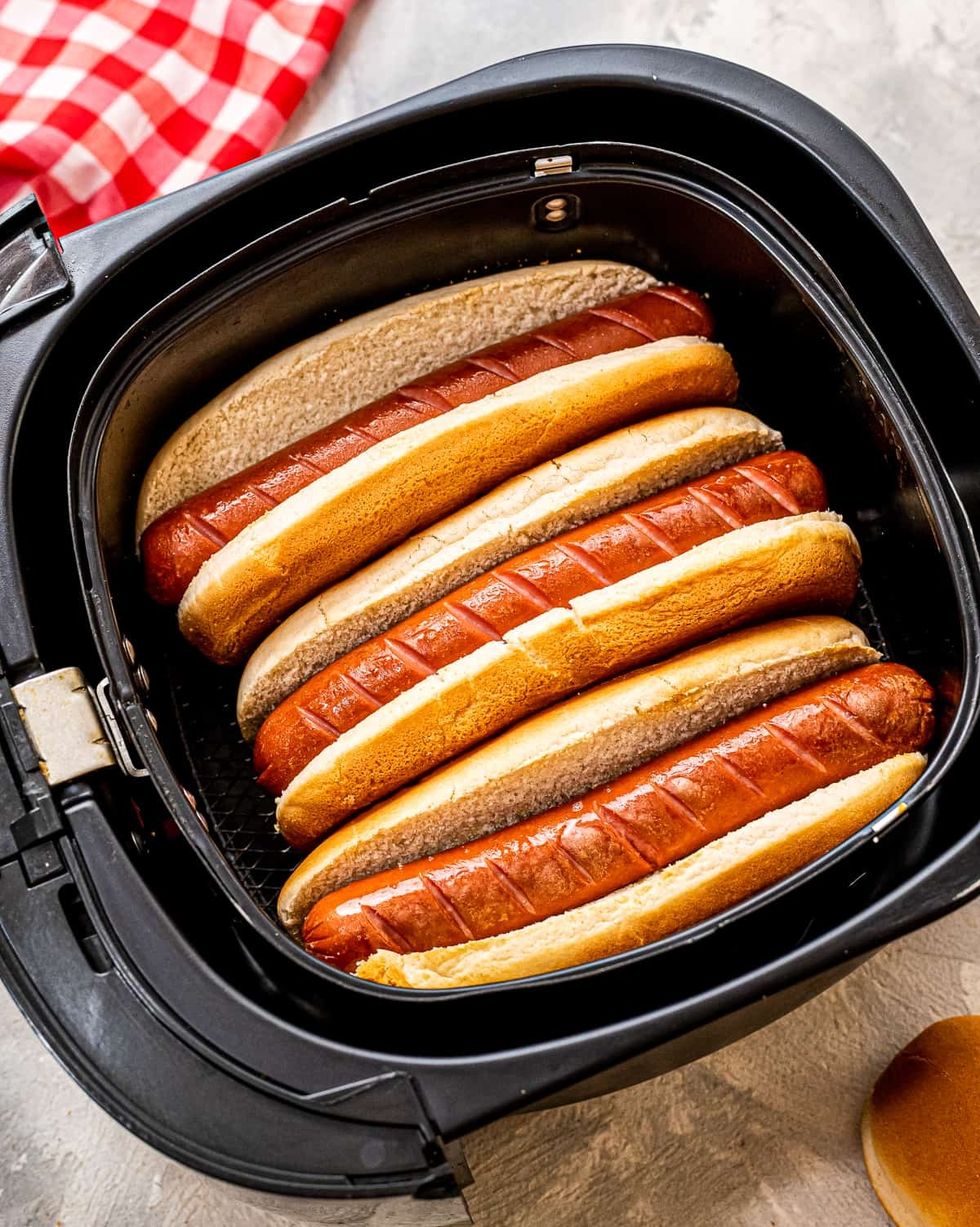 hot dog recipes air fried hot dogs