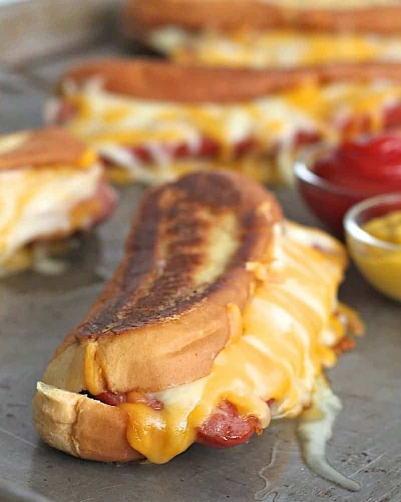 hot dog recipes grilled cheese hot dogs