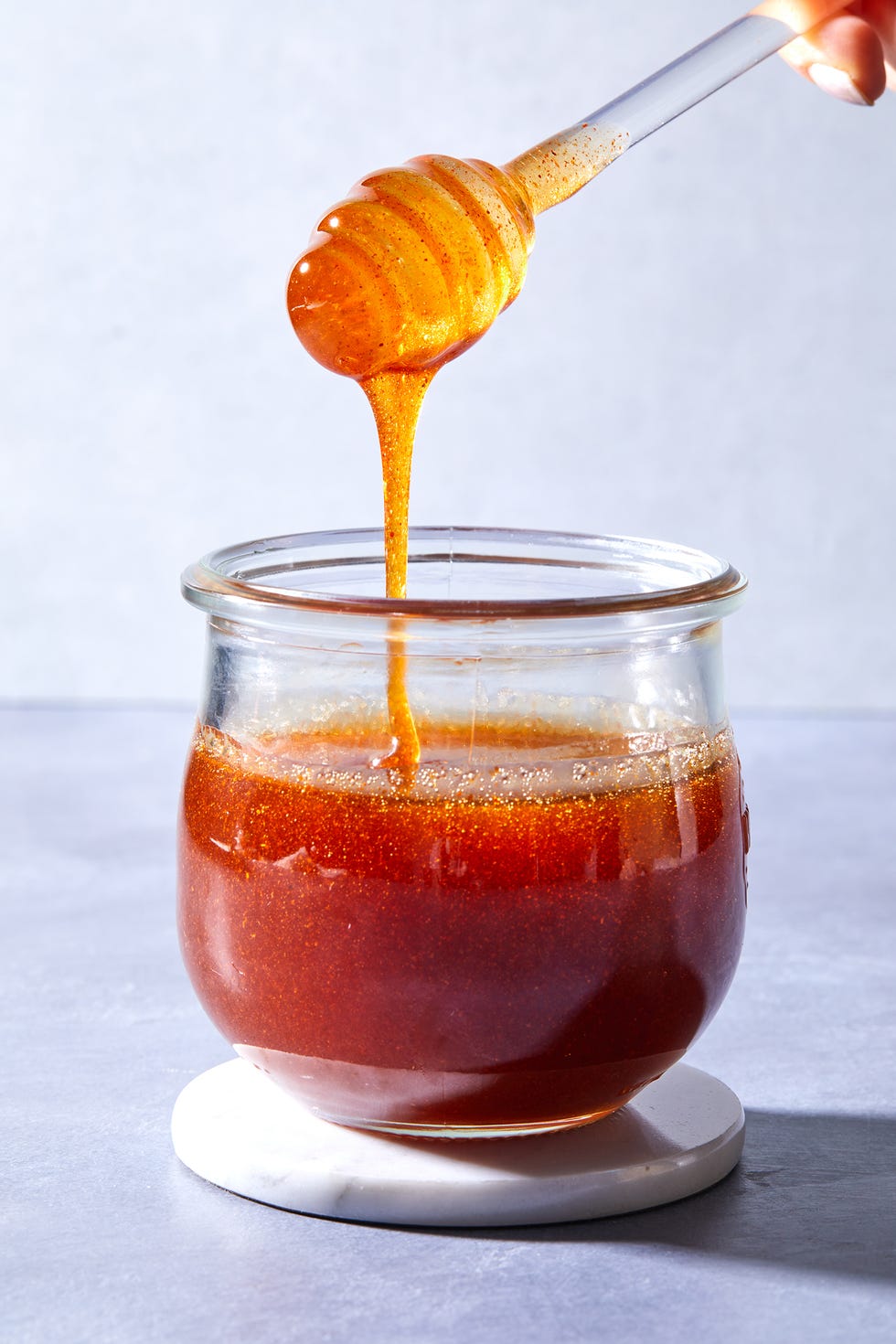 hot honey with biscuits