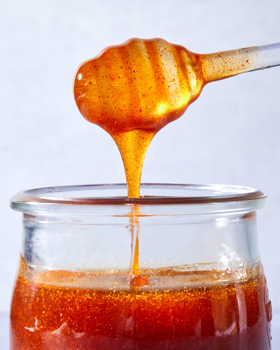 hot honey with biscuits